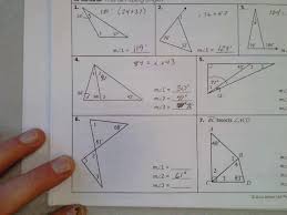 triangle angle sum and exterior angles