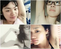 A chinese online competition calling for girls to upload selfies exposing their armpit hair attracted 28.5 million views and thousands of armpit hair selfie. Weibo Women S Armpit Hair Contest