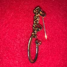 vine beeline pin brooch jewelry gold