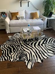zebra cowhide zebra print cowhide rug