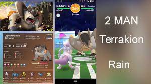 Terrakion Raid - 2 Man - No Friend Boost - Pokemon Go - YouTube