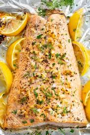 Baked salmon ingredients & cooking tools: Baked Salmon Recipe Jessica Gavin