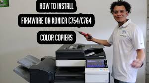 It comes with copy, print, scan, network, and fax. Konica Konicacopiers How To Install Firmware On Konica Bizhub C754 C654 Youtube