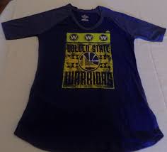 Details About Golden State Warriors Jersey Shirt Ladies Medium Royal Blue Cool Logo Nba