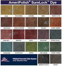floor coating color charts concrete