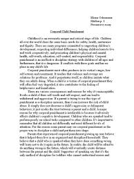 essay on corporal punishment on children research paper example essay corporal punishment of children is a highly debated issue corporal punishment of children is a