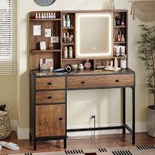 makeup vanity table with lights in 3