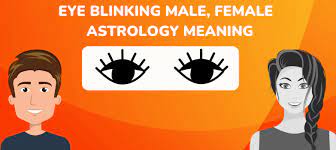 eye blinking for female male astrology