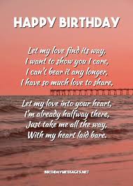 romantic birthday poems to make their