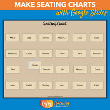 digital seating chart with google slides