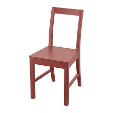 Pinntorp Chair Red Stained Ikea