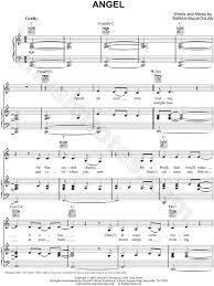 Broadway musical broadway musical lyrics broadway musicals. Sarah Mclachlan Angel Sheet Music In C Major Transposable Download Print Sku Mn0053242