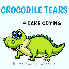 Crocodile tears | Crocodile tears, Learn english, Fake tears