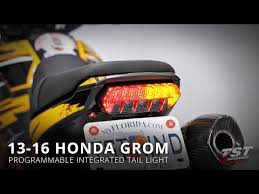 How To Install A Programmable Integrated Tail Light On A 13 16 Honda Grom By Tst Industries Youtube