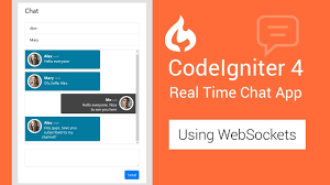 codeigniter 4 real time chat app using