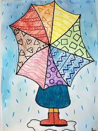 rainy day umbrella art to remember