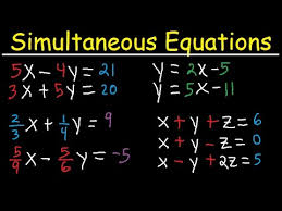 simultaneous equations tons of