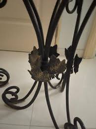 wrought iron garden vine chair