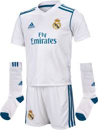Shop gear from your favourite players, including real madrid ronaldo jerseys and discover fan gear including shorts. Adidas Real Madrid Home Mini Kit 2017 18 Real Madrid
