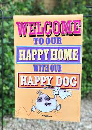 Happy Home Happy Dog Garden Flag