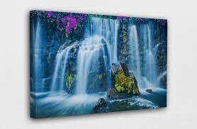 Exotic Waterfall Canvas Wall Art Design