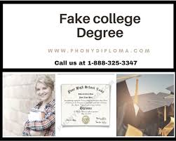 Phony Diploma Provides Realistic Looking Fake College Degree
