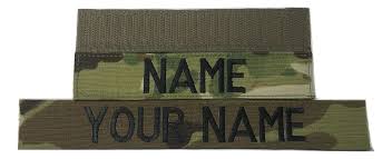 Jsm Auto Multicam Ocp Name Tape Or Us Army Tape With Fastener Or Sew On
