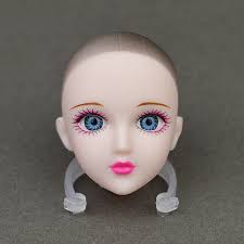 kids practice makeup doll heads