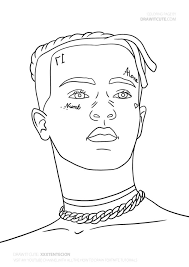 How to draw and coloring xxxtentacion grey hair. Pin On Famous Coloring Pages