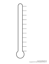 Money Thermometer Chart Temperature Goal Chart Goal Chart