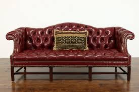 tufted leather chesterfield sofa