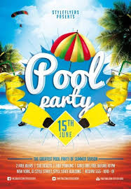 Pool Party Flyer Templates Cti Advertising