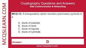 In this modern era, organizations greatly rely on computer networks to share information. Cryptography Questions And Answers Trivia Mcqs Online College Degree Program Tests Youtube