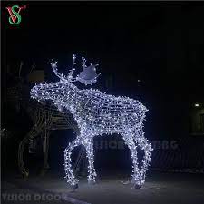 china outdoor large 3d lighted animals