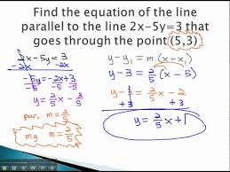 Parallel And Perpendicular Equations