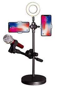 Profesyonel Masaüstü Telefon Tutuculu Mikrofon Standı Selfie Işığı 4 in 1  Fiyatı ve Özellikleri - GittiGidiyor