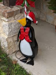 christmas penguin outdoor christmas