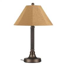 Bahama Weave 34 Inch Outdoor Table Lamp
