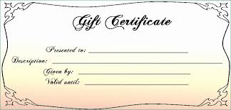 Printable Massage Gift Certificates Exclusive Gift Card