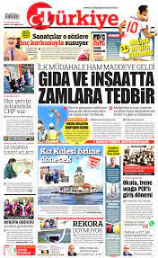 Türkiye Gazetesi Gazetesi - Türkiye Gazetesi Manşet Oku - Haberler 05 Eylül  2021