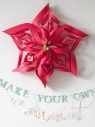 paper snowflake star christmas ornament