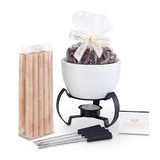 chocolate fondue wooden case collection