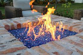 Backyard Fire Glass Landscaping Rocks