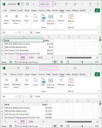 How To View Sheets Side By Side In Excel