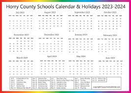 horry county s calendar