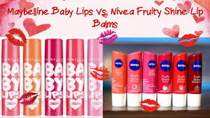 maybelline baby lips vs nivea fruity