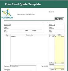 Cleaning Service Quotation Sample Free Quote Template Excel