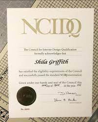 ncidq certification printed certificate