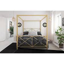 Dhp Robin Gold Full Size Canopy Bed