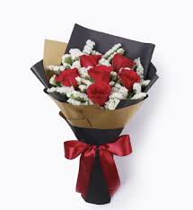 red rose bouquet by ninfa s flowers